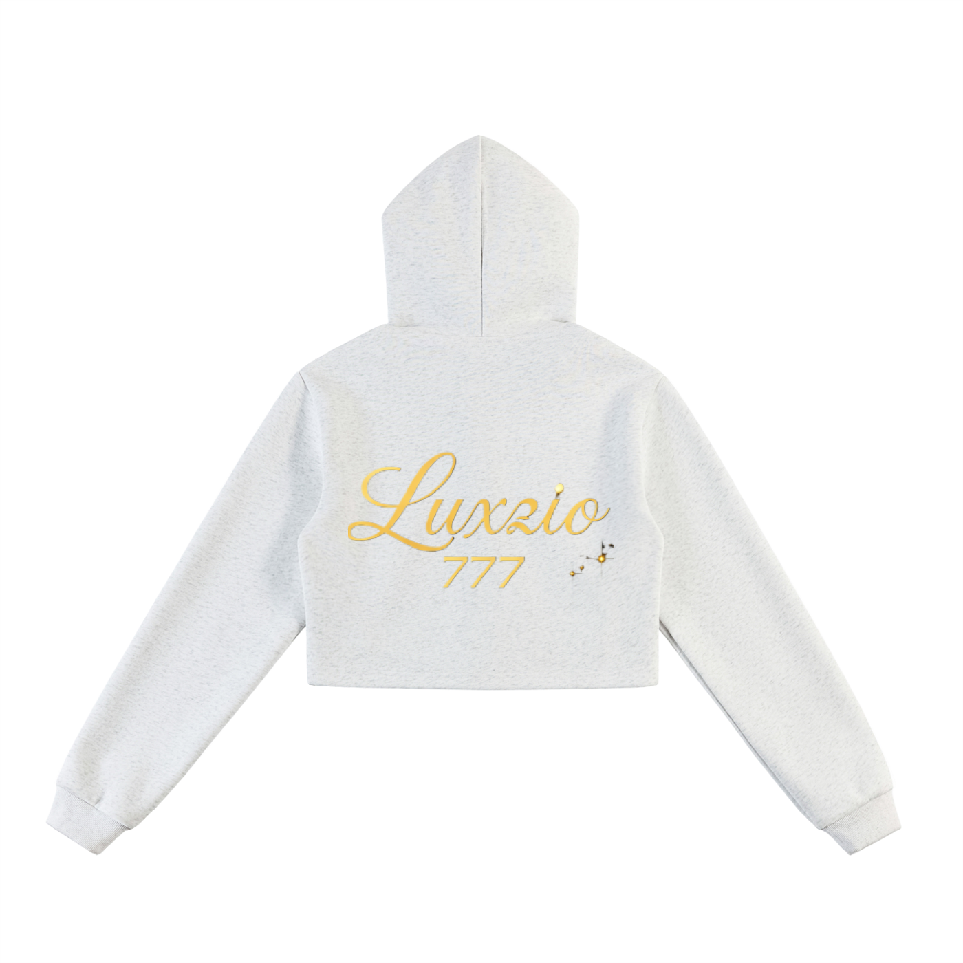Essential Cropped Zip-Up Hoodie