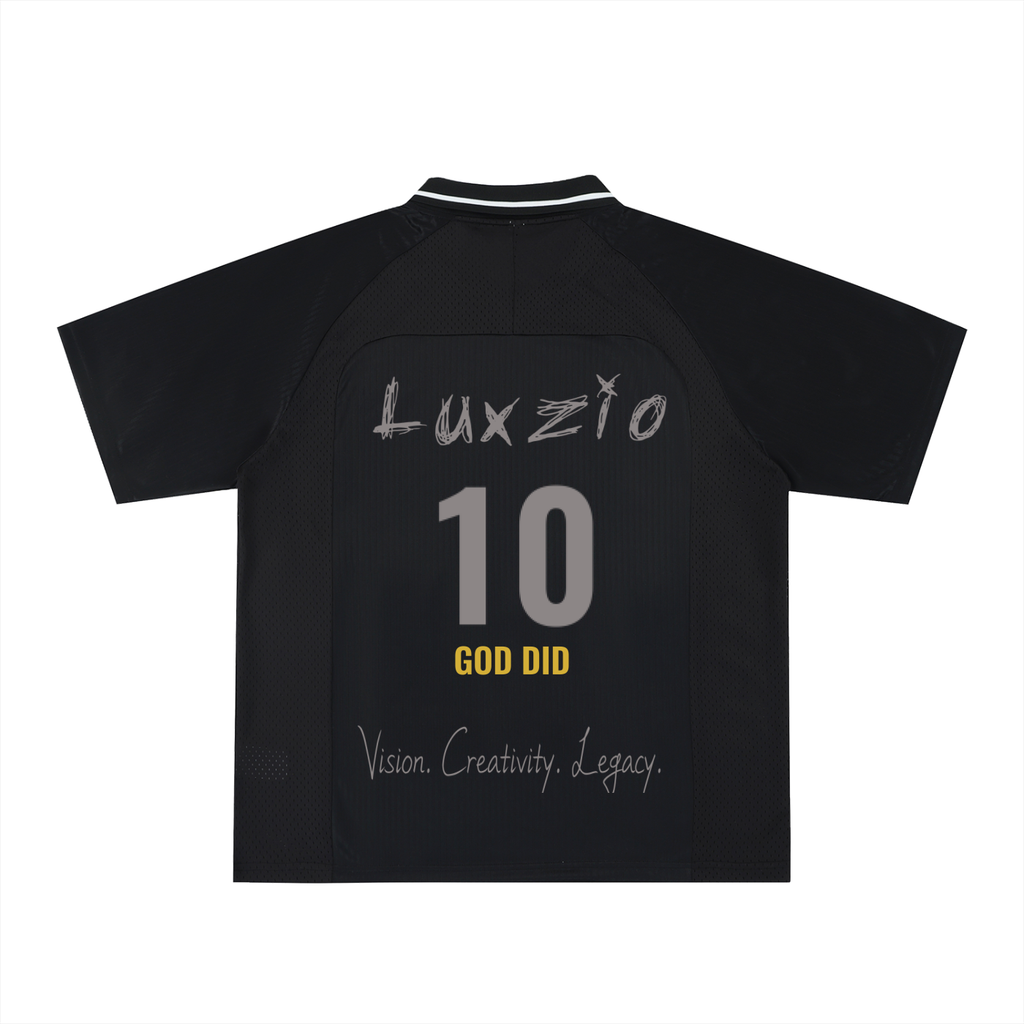 Luxzio Striped  Football Jersey