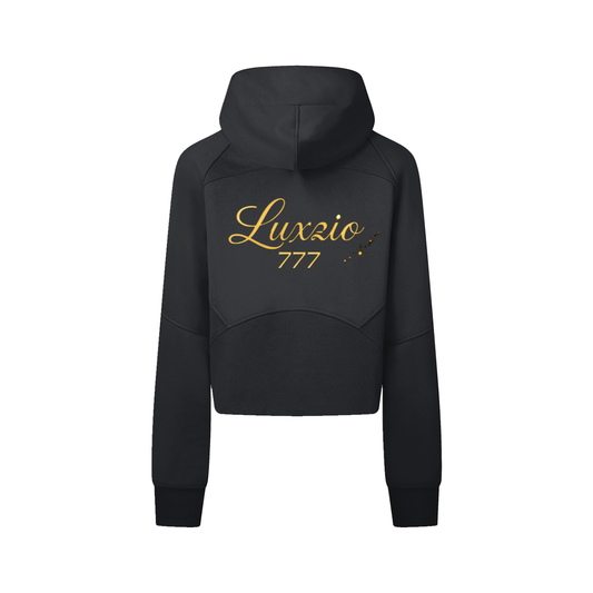 Cropped Zip-Through Hoodie