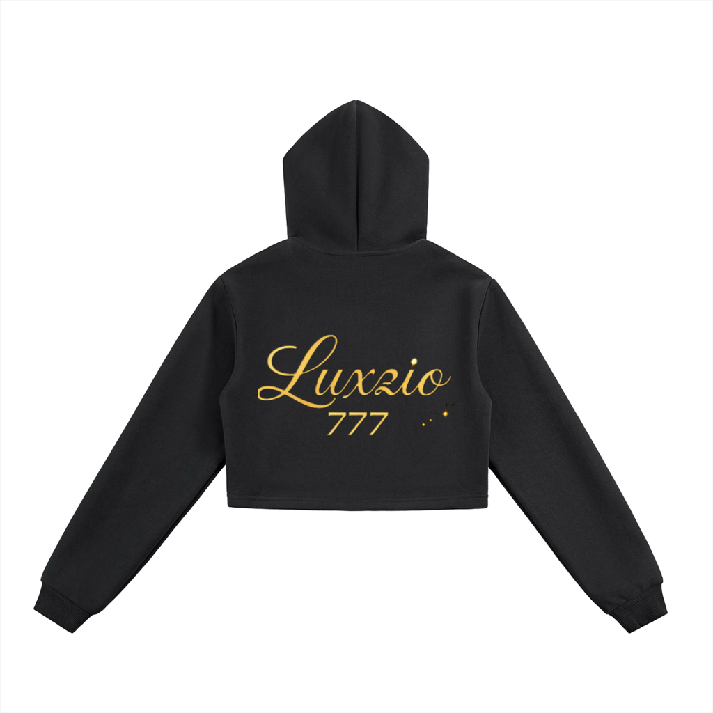 Essential Cropped Zip-Up Hoodie
