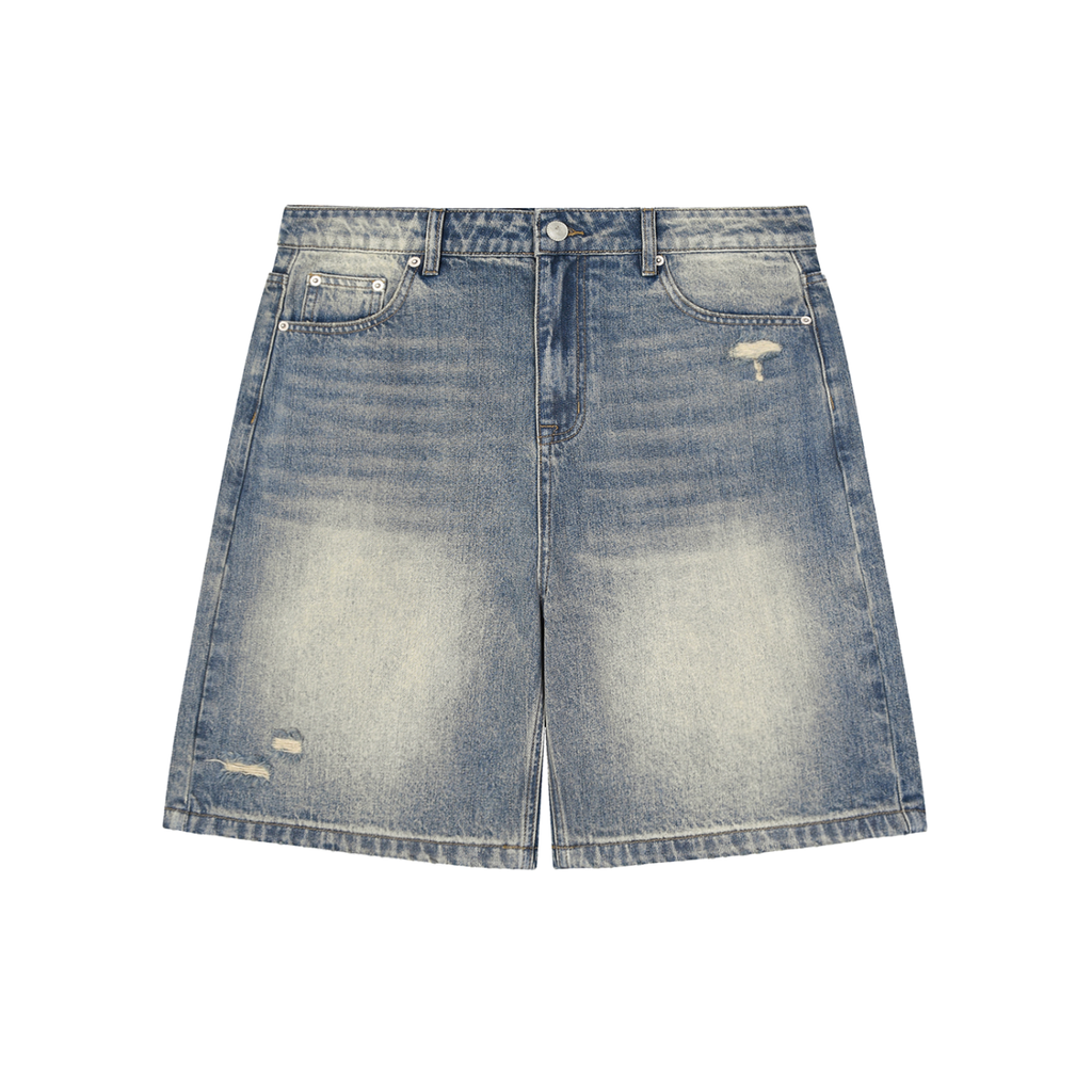 Faded Luxzio Baggy Denim Shorts