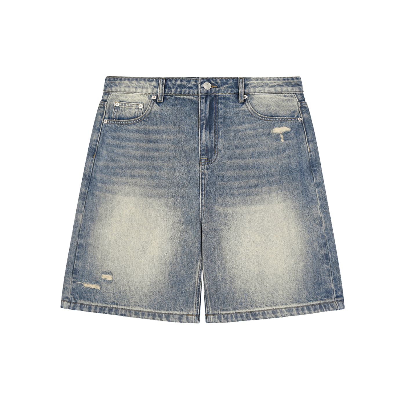 Faded Luxzio Baggy Denim Shorts