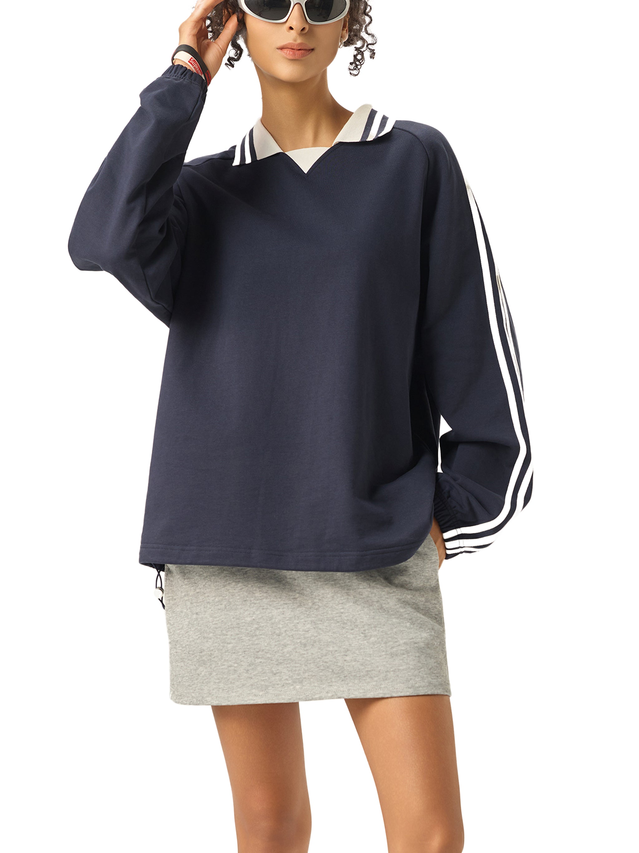 Striped sweatshirt