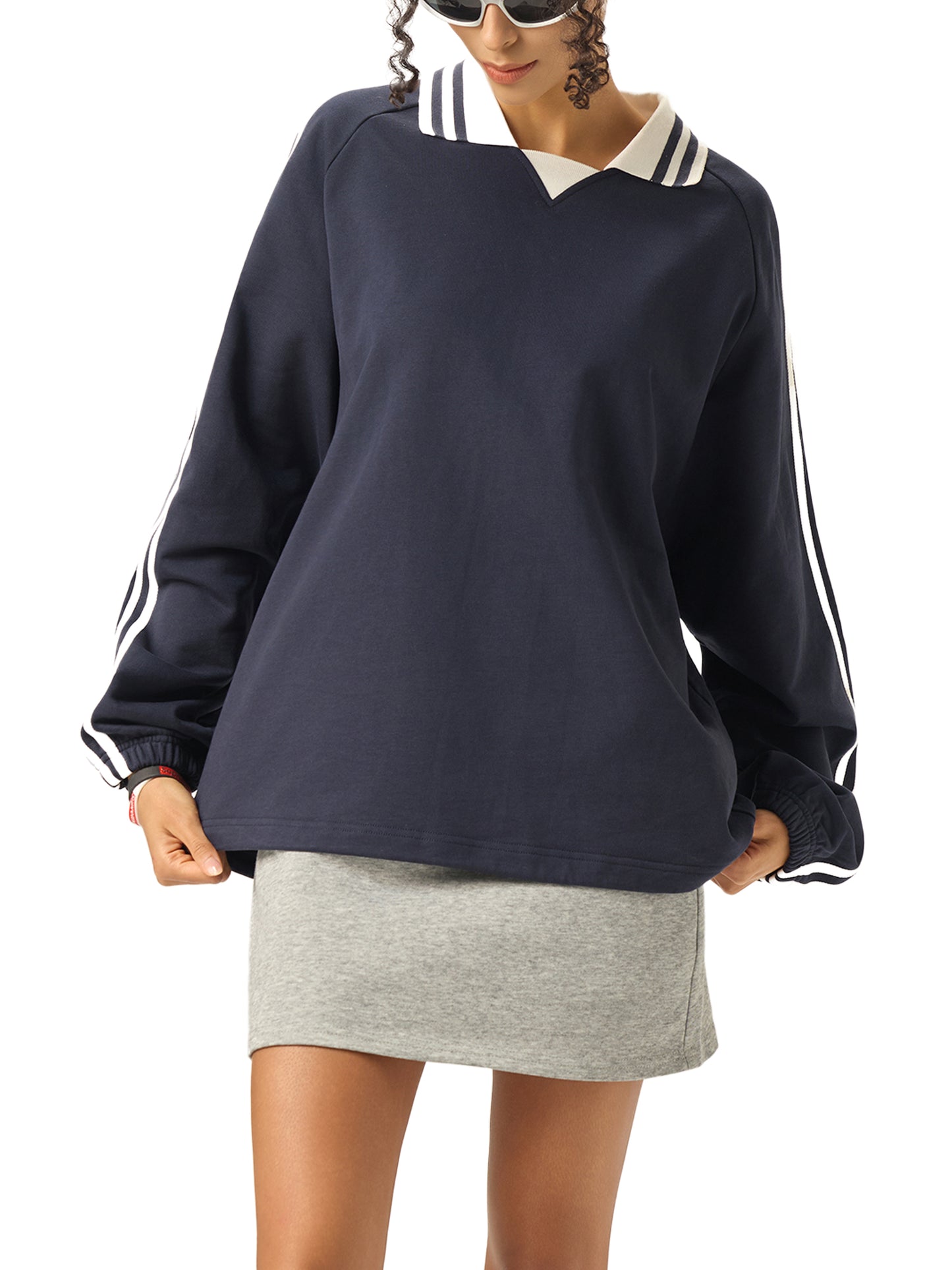 Striped sweatshirt