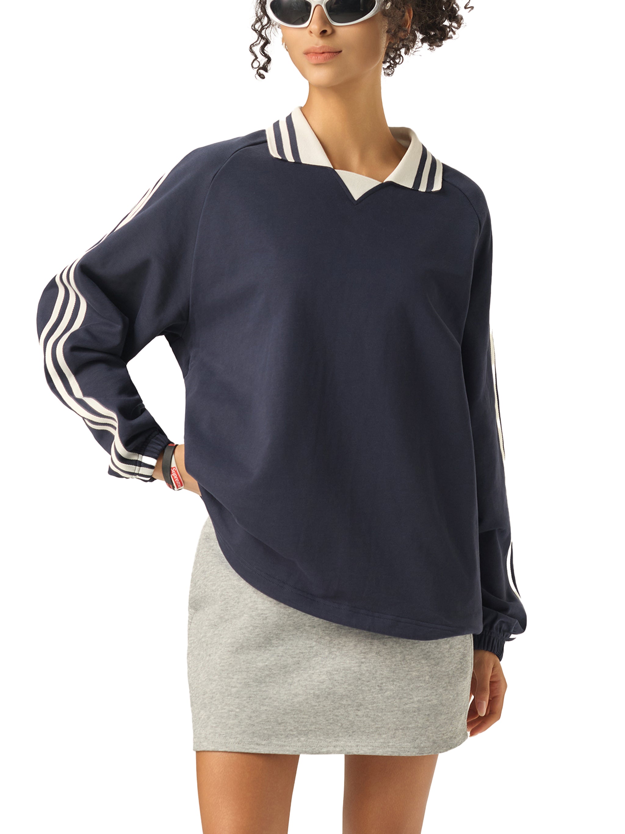 Striped sweatshirt
