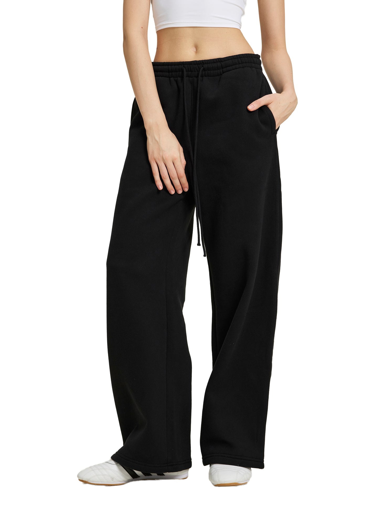 Luxzio Fleece Drawstring Sweatpants