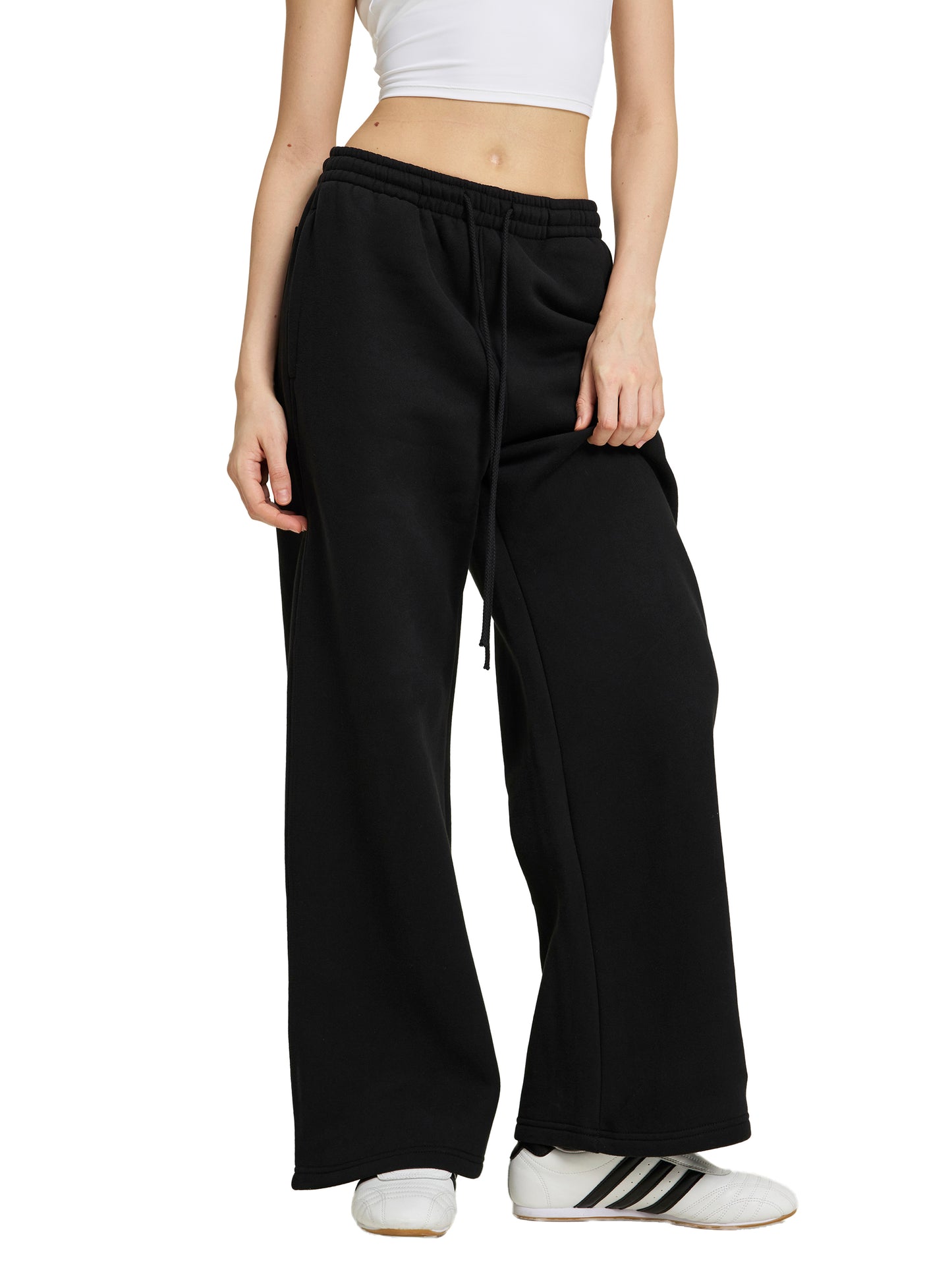 Luxzio Fleece Drawstring Sweatpants