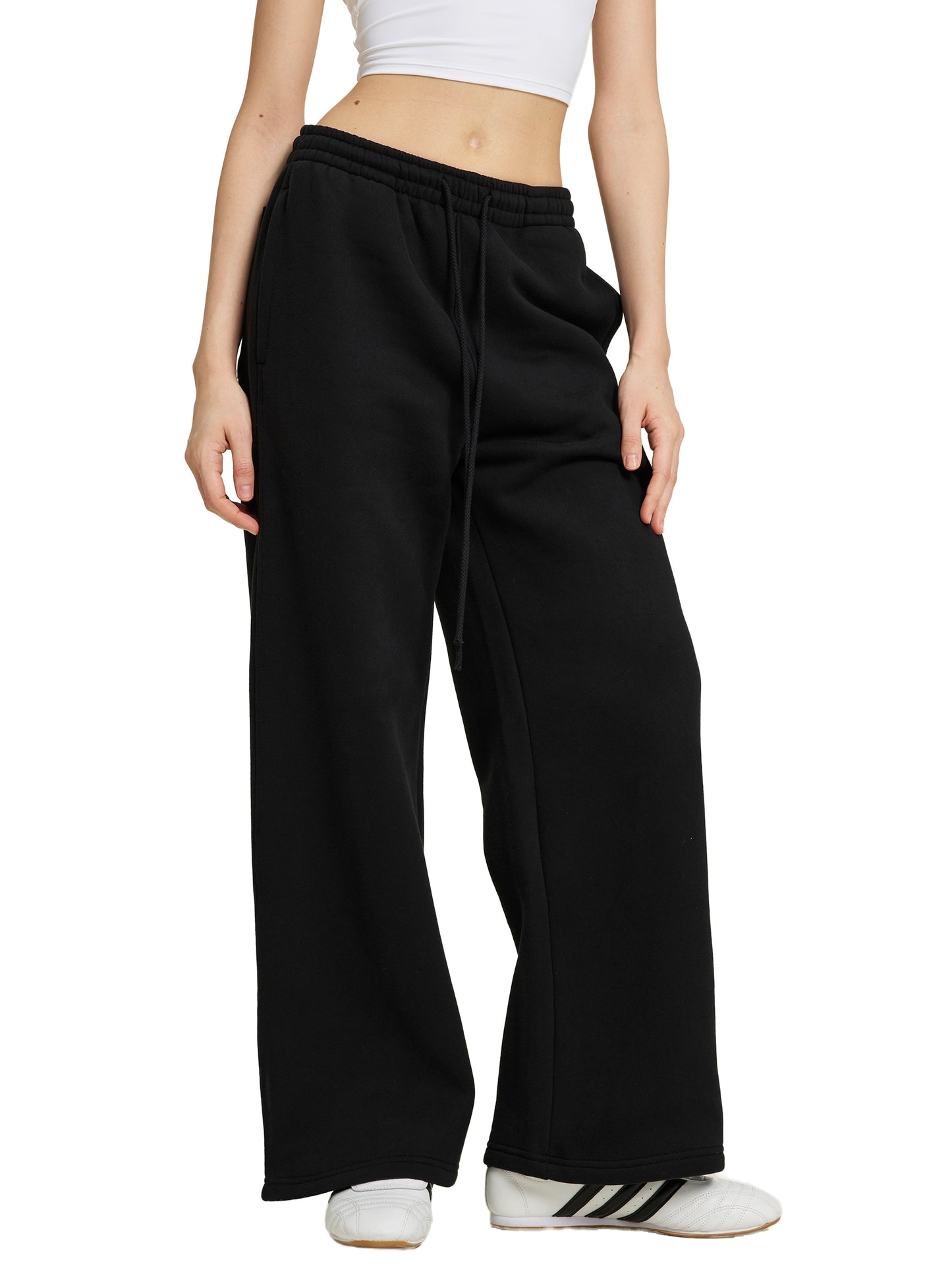 Luxzio Fleece Drawstring Sweatpants